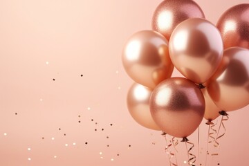 Balloons confetti celebration anniversary