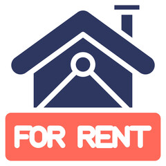 For Rent glyph color icon