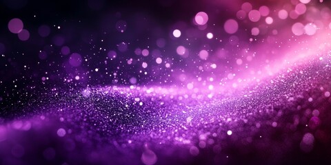 Fototapeta premium Purple white glowing abstract gradient banner background, noise texture effect, Generative AI