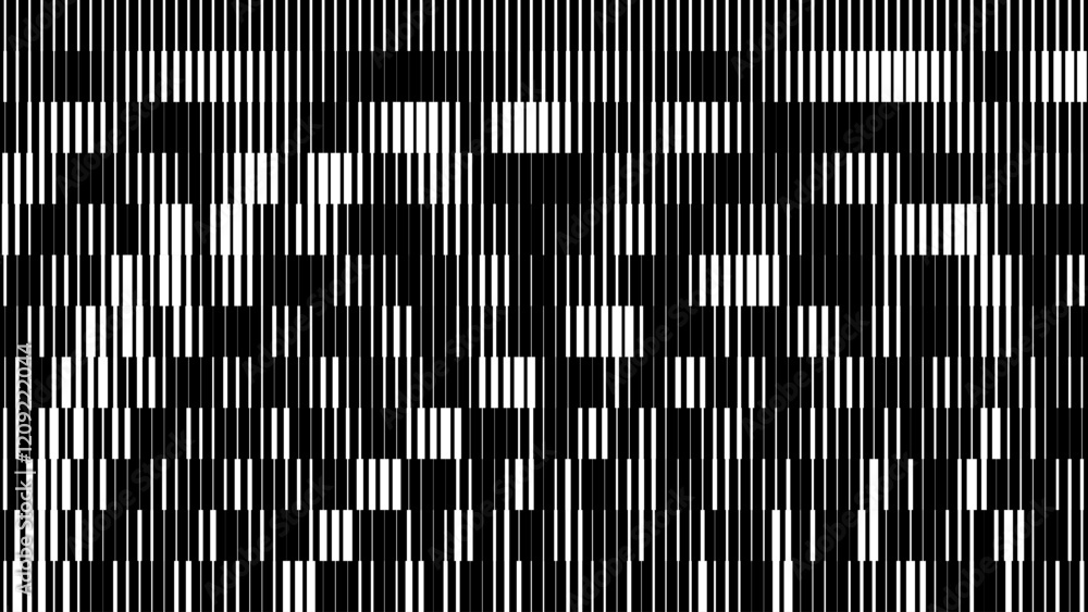 Aufkleber glitch tv stripes screen. random width lines glitch overlay texture. retro vintage tv signal error a