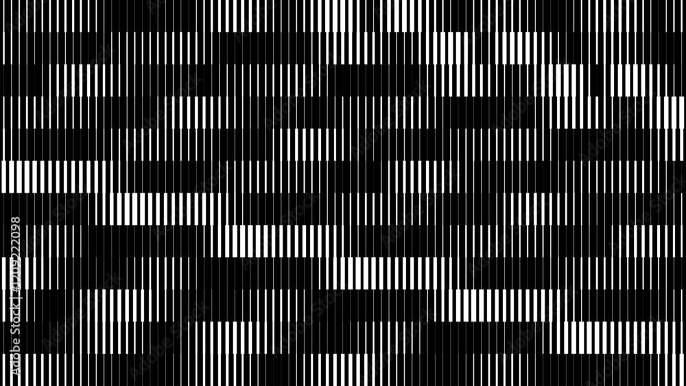 Aufkleber glitch tv stripes screen. random width lines glitch overlay texture. retro vintage tv signal error a