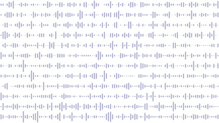 Waves of the Digital Equalizer Isolated on White Background. Digital Sound EQ Vector Illustration. Voice Assistant Soundwave Pattern. AI Assistant Voice Generation or Recognition Concept.