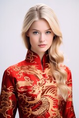 Chinese woman dress portrait fashion