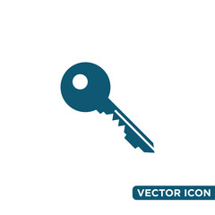Minimalist Key Icon Design Template 