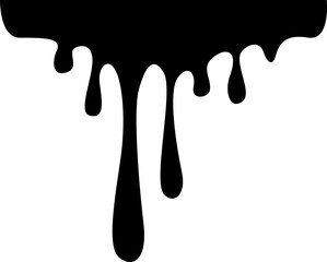 Dripping Paint Illustration Silhouette