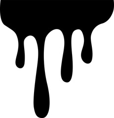 Dripping Paint Illustration Silhouette