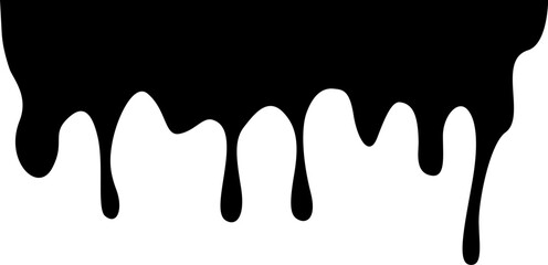Dripping Paint Illustration Silhouette