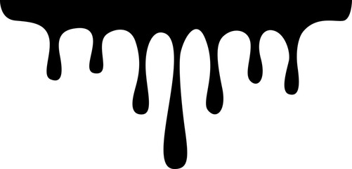 Dripping Paint Illustration Silhouette