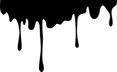 Dripping Paint Illustration Silhouette