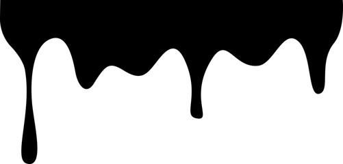 Dripping Paint Illustration Silhouette