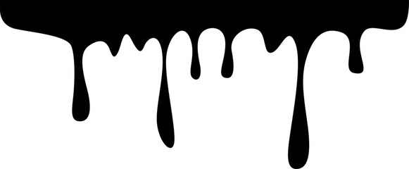 Dripping Paint Illustration Silhouette