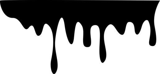 Dripping Paint Illustration Silhouette