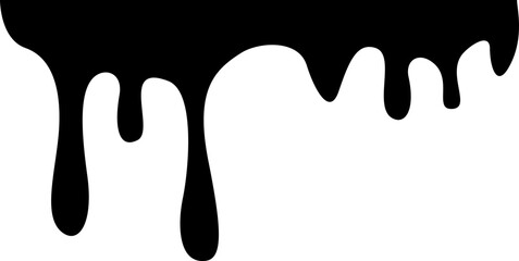 Dripping Paint Illustration Silhouette