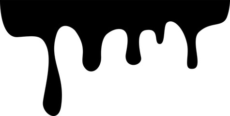 Dripping Paint Illustration Silhouette