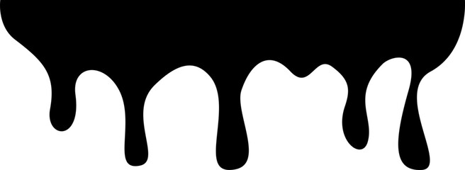 Dripping Paint Illustration Silhouette