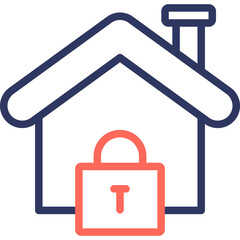 Locked line color icon