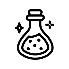 poison halloween outline style