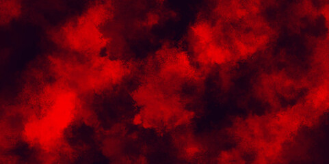 Black and red background with watercolor paint and grunge clouds, mysterious flowing digital particles of red clouds grunge, Textured dark red gradient background with Antique red stains and clouds.