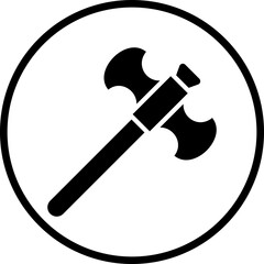 Viking Axe Icon Style