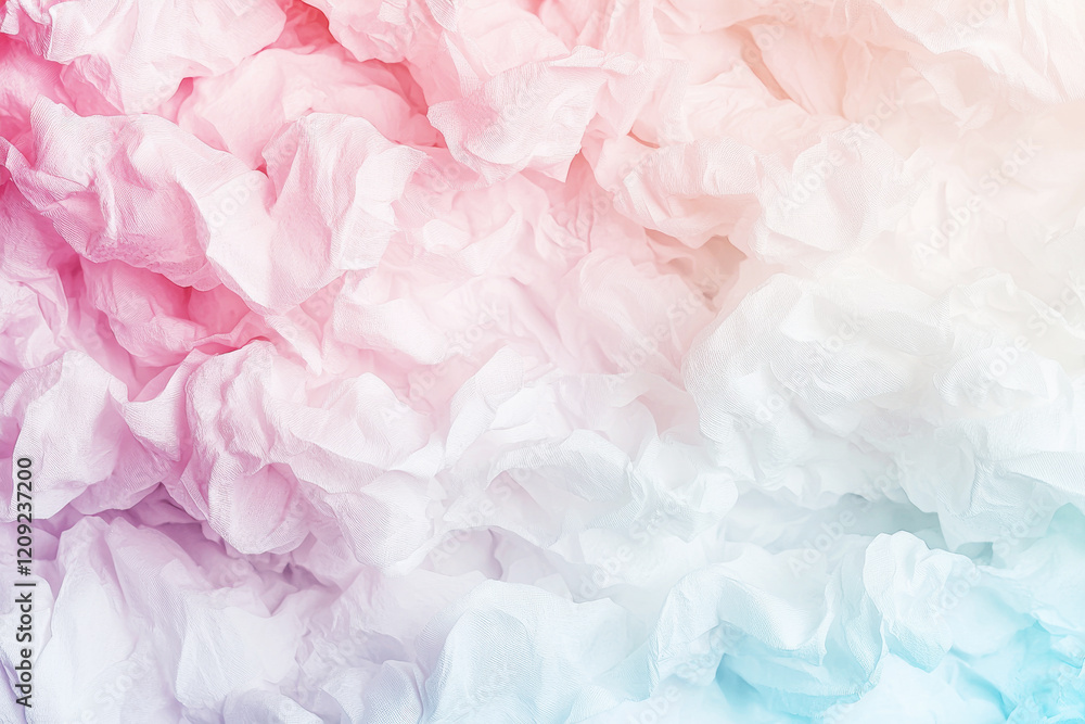Poster whimsical pastel gradient pattern blending soft pinks and light blues in a harmonious display of col