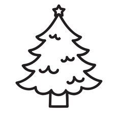 Minimalist Christmas Tree Icon