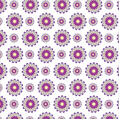 seamless background with flowers