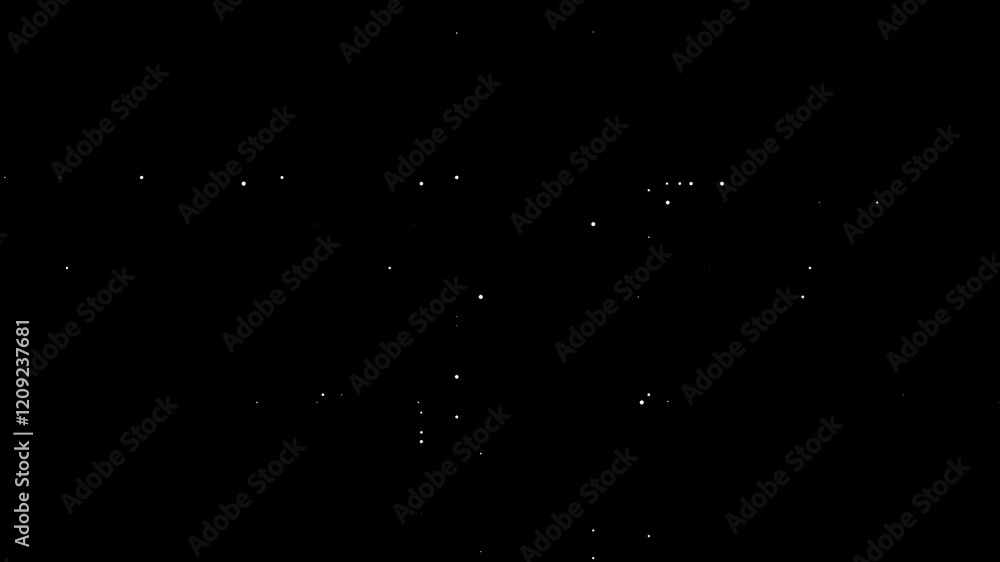 Poster animation of geometric dots forming abstract patterns with fluid motion, perfect for artistic design