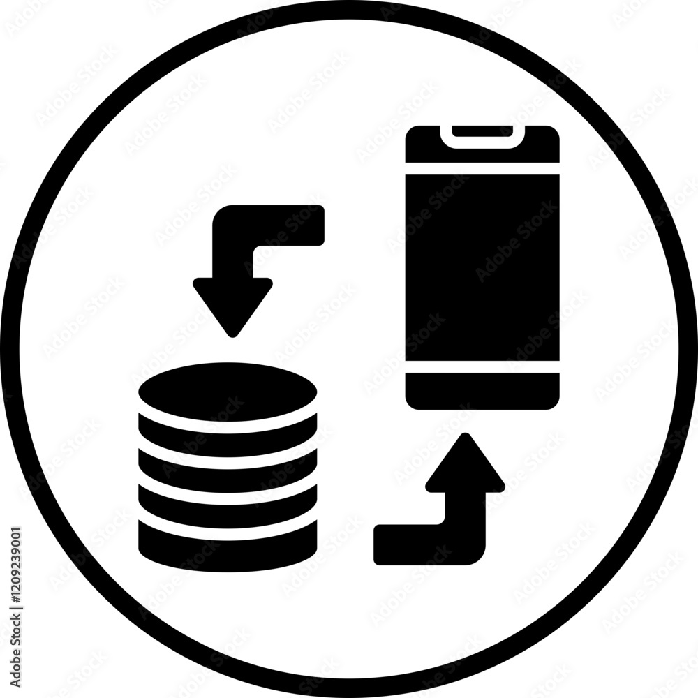 Poster data synchronization icon style