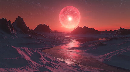 Sunset Over Rolling Hills with Vibrant Orange and Purple Hues