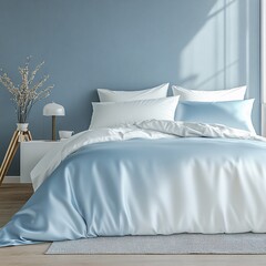  interior of bedroom , bedsheet
