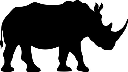 rhino illustration silhouette © TrappedMorghulis