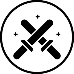 Glow Sticks Icon Style