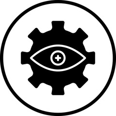 Automatic Eye Examination Icon Style