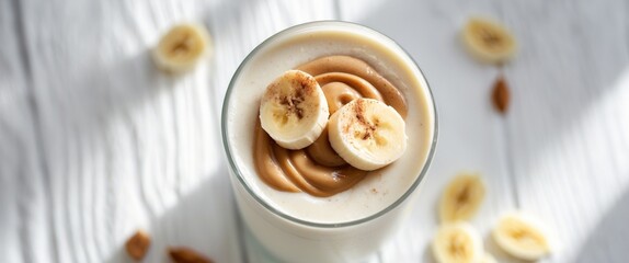 Peanut Butter Banana Smoothie - A Refreshing Delight.