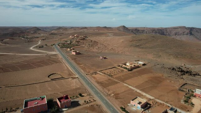 Stunning Aerial View of Afa Inflas Village, Tiznit - January 2024