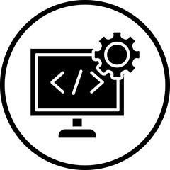 Code Free Development Icon Style