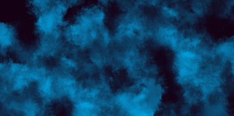 Smoke in the dark blue texture, watercolor background concept design background with smoke, watercolor painted mottled blue background with vintage marbled textured for your creative design.
