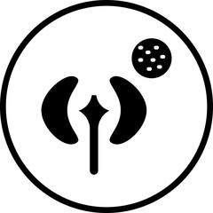 Kidney Checkup Icon Style