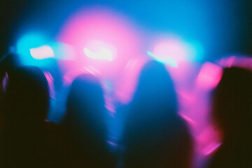 Naklejka premium Abstract Defocused Silhouettes Background