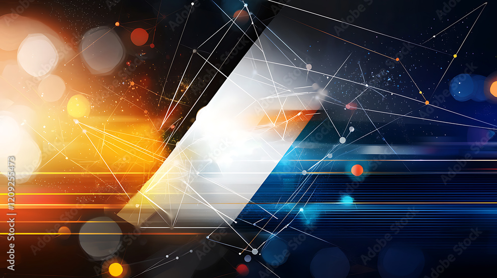 Aufkleber dynamic abstract visuals digital art graphic design colorful environment modern concept for creative