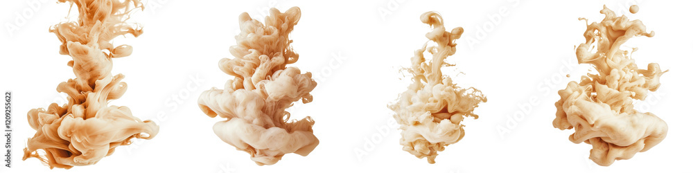 Poster mesmerizing fluid swirls of abstract art in dynamic motion evoking ethereal and dreamlike atmosphere