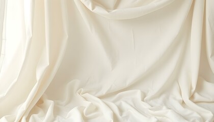 Timeless White Cloth Texture: Vintage Fabric Background old fold drape subtle crease design