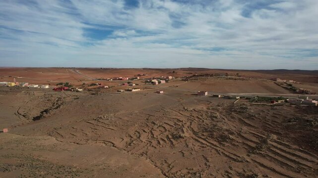 Stunning Aerial View of Afa Inflas Village, Tiznit - January 2024
