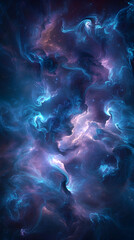 Fototapeta premium Abstract Background - Cosmic Nebula, Stars, and Interstellar Clouds Illustration