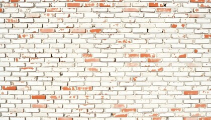 Weathered White Brick Wall Panoramic Background Texture old aged urban retro rustic grunge