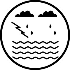 Ocean Rain Icon Style