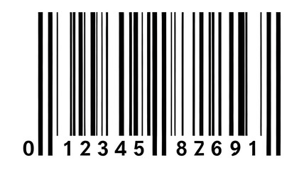 Standard Barcode with Numeric Code: barcode scanner, barcode technology, UPC code, barcode system, product identification.