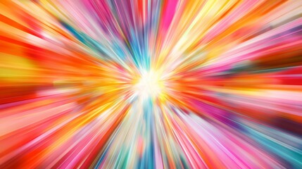 Fototapeta premium Abstract Colorful Radiating Light Burst Design