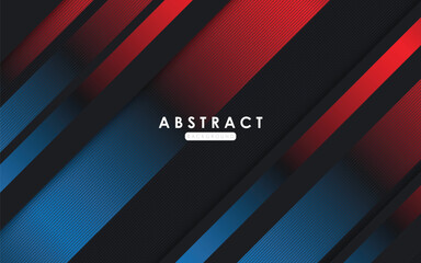 modern abstract black dop, blue and red with lines background