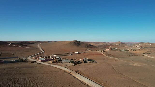 Stunning Aerial View of Afa Inflas Village, Tiznit - January 2024
